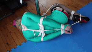 www.naughtynina.net - Poletied, gagged,and Pantiehooded  thumbnail